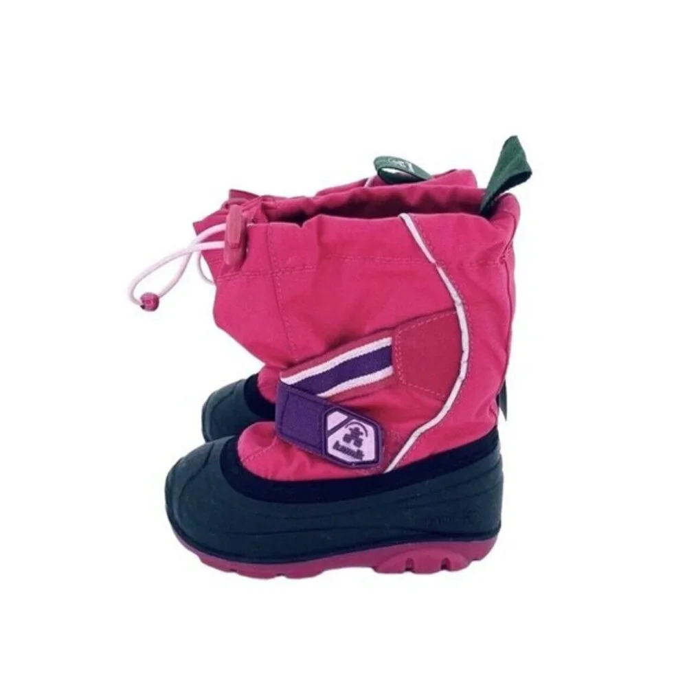 Kamik Snow Master Snowshell Pink Girls Kids Snow Winter Boots SZ 7 New